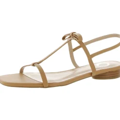 Zaidda Faux Leather Slip On Strappy Sandals