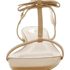 Zaidda Faux Leather Slip On Strappy Sandals