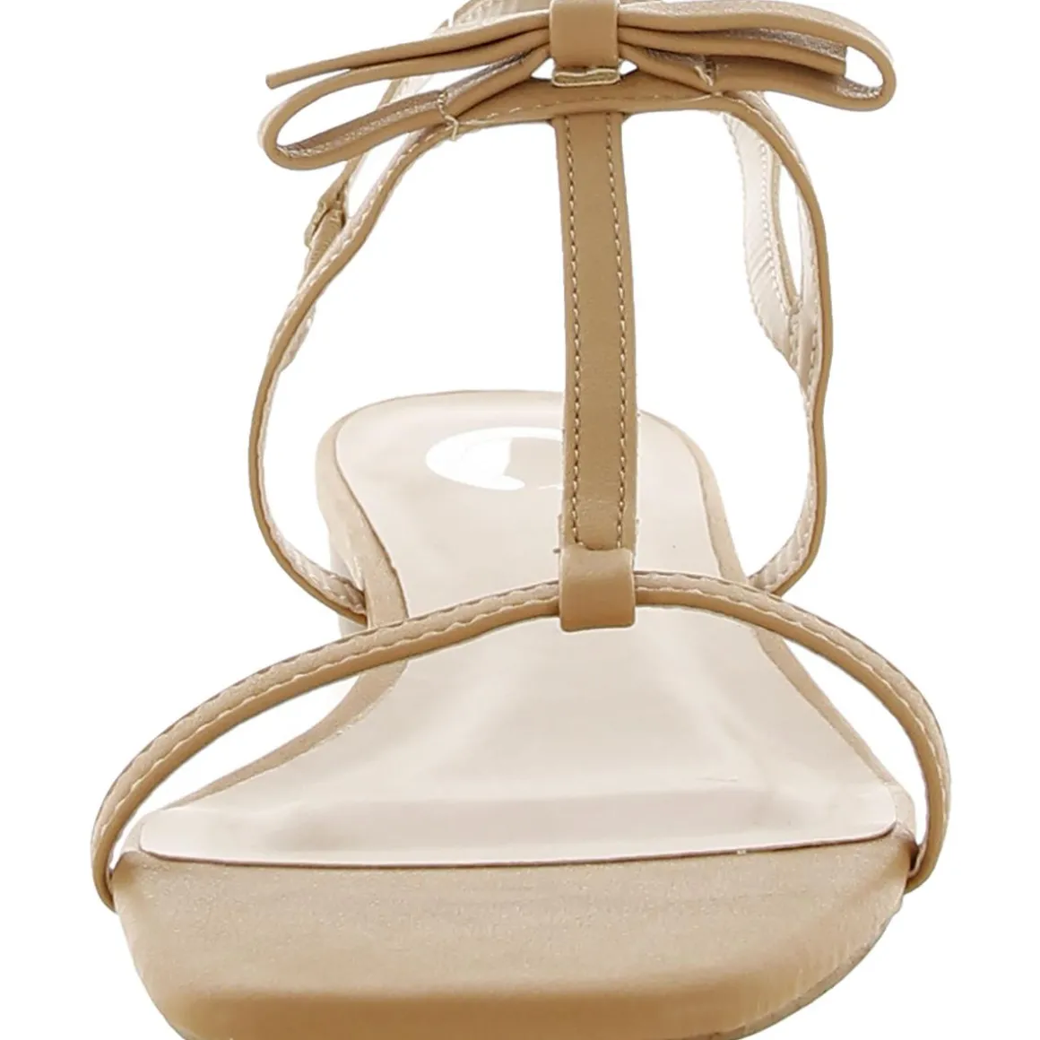 Zaidda Faux Leather Slip On Strappy Sandals