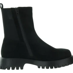 Zalika Zipper Faux Suede Chelsea Boots