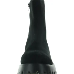 Zalika Zipper Faux Suede Chelsea Boots