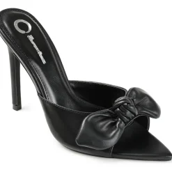 ZELAH Faux Leather Open Toe Pumps