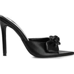 ZELAH Faux Leather Open Toe Pumps