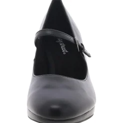 Zest Faux Leather Buckle Mary Jane Heels