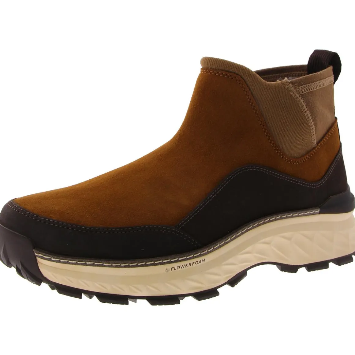 5ZG EXPLORE Faux Suede Round toe Chelsea Boots