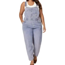 Ziggy Denim Light Wash Overall Jeans