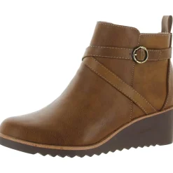 Zinfandel Faux Leather Comfort Ankle Boots