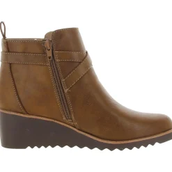 Zinfandel Faux Leather Comfort Ankle Boots