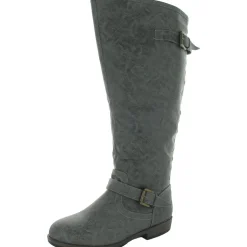 Zip Up Buckle Knee-High Boots