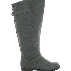 Zip Up Buckle Knee-High Boots