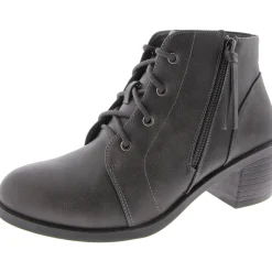 Zip Up Round Toe Booties