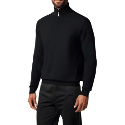 Zipper Mock Turtleneck Sweater