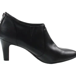 Zipper Faux Leather Ankle Boots