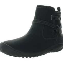 Zipper Faux Leather Booties