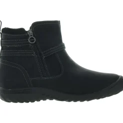 Zipper Faux Leather Booties