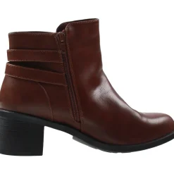 Zipper Faux Leather Booties