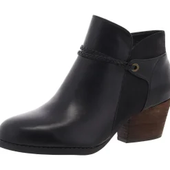 Zipper Faux Leather Booties