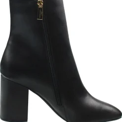 Zipper Faux Leather Mid-Calf Boots