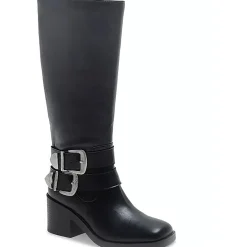 Zipper Faux Leather Motorcycle Boots