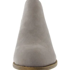 Zipper Faux Suede Ankle Boots