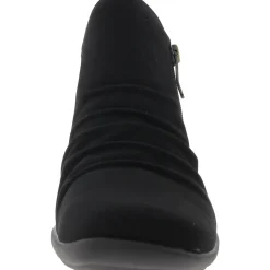 Zipper Faux Suede Ankle Boots