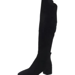 Zipper Faux Suede Knee-High Boots