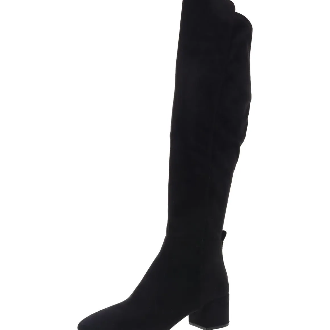 Zipper Faux Suede Knee-High Boots