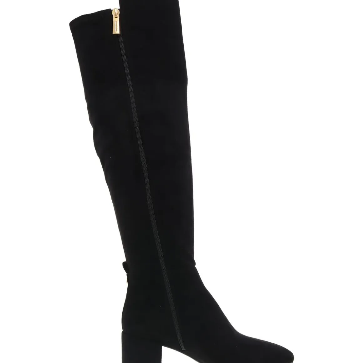 Zipper Faux Suede Knee-High Boots