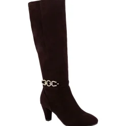 Zipper Faux Suede Knee-High Boots