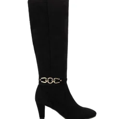Zipper Faux Suede Knee-High Boots