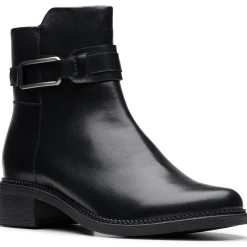 Zipper Leather Ankle Boots