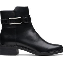 Zipper Leather Ankle Boots