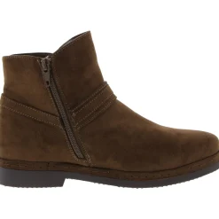 Zipper Leather Ankle Boots