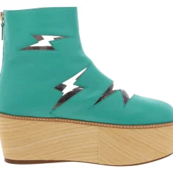 Zipper Leather Ankle Boots