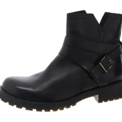 Zipper Leather Booties