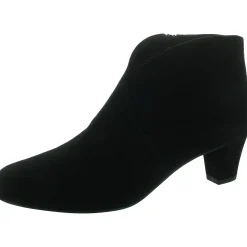 Zipper Leather Booties