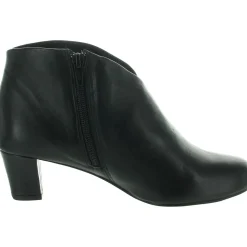 Zipper Leather Booties