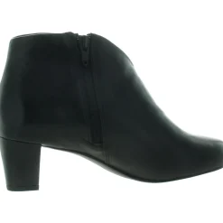 Zipper Leather Booties