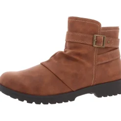 Zipper Leather Booties