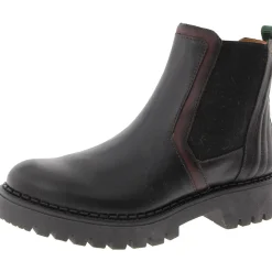 Zipper Leather Chelsea Boots