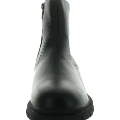 Zipper Leather Chukka Boots