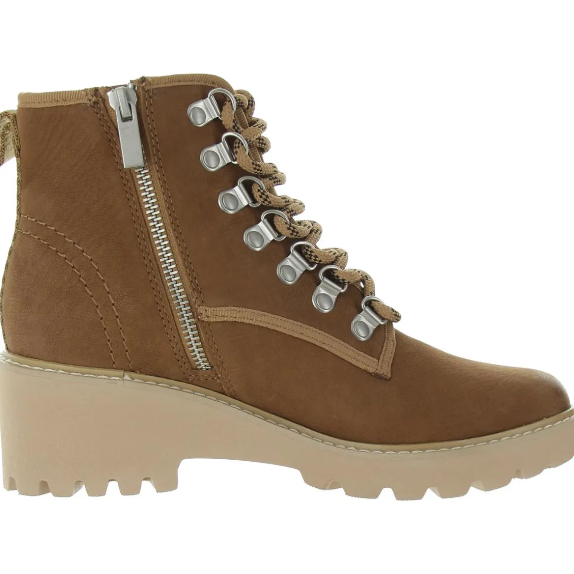 Zipper Leather Combat & Lace-Up Boots