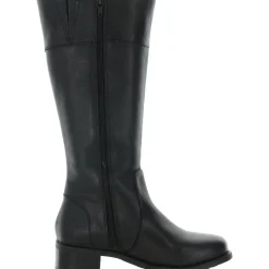 Zipper Leather Knee-High Boots