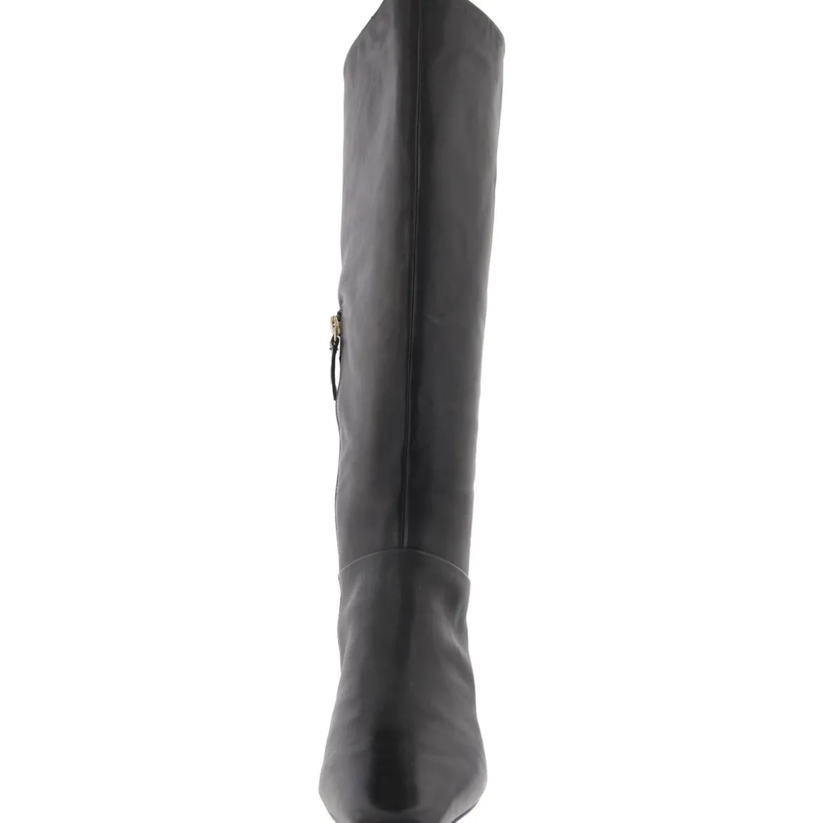 Zipper Leather Knee-High Boots