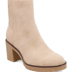 Zipper Nubuck Ankle Boots