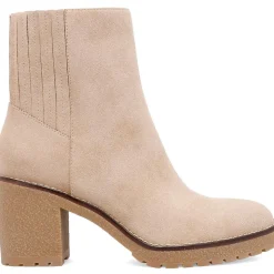 Zipper Nubuck Ankle Boots