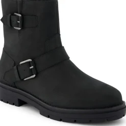 Zipper Nubuck Ankle Boots