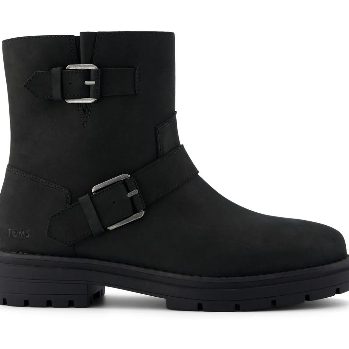 Zipper Nubuck Ankle Boots