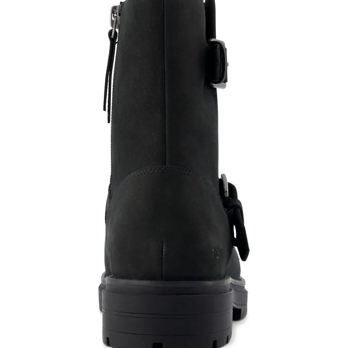 Zipper Nubuck Ankle Boots