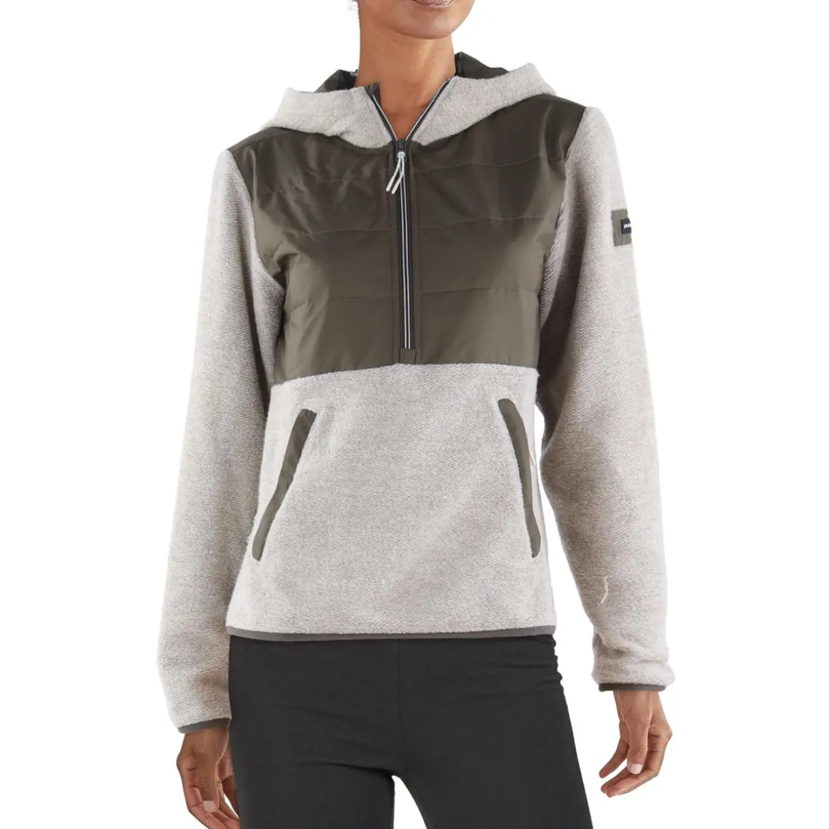 Zipper Nylon Sweatshirt